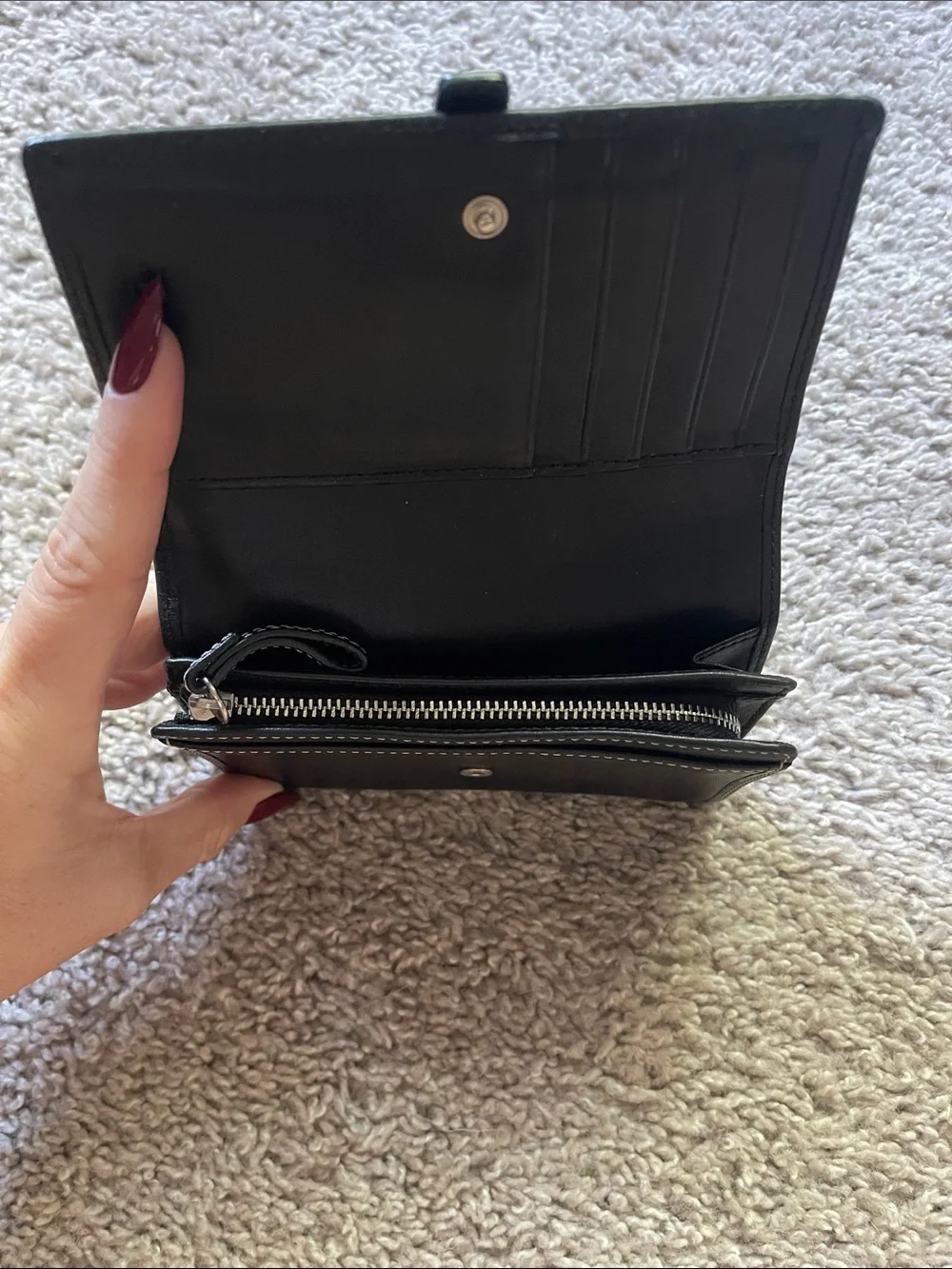 Coach Classic Black Leather Women's Wallet